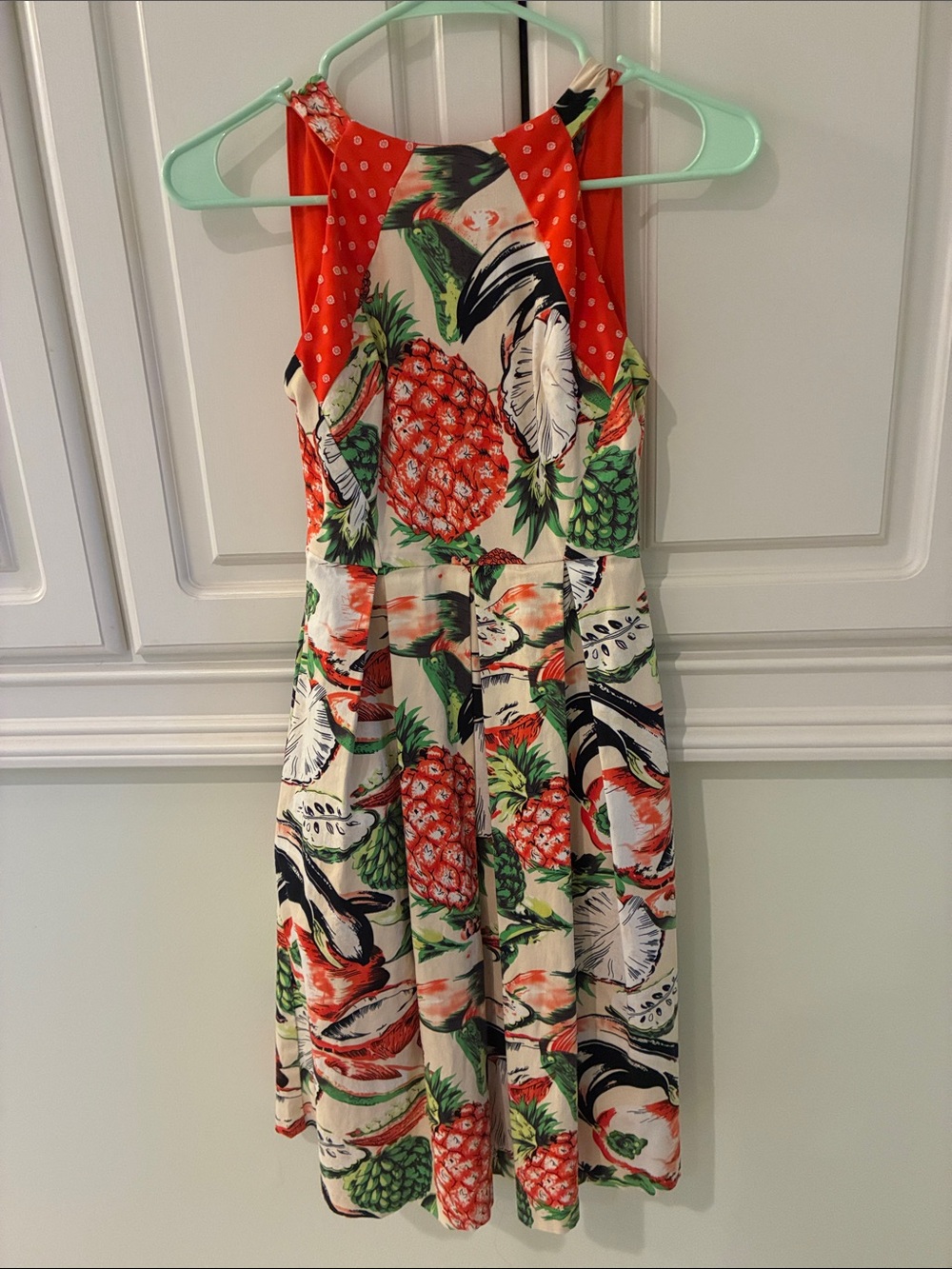 Eva Franco Tropical Print Midi Dress